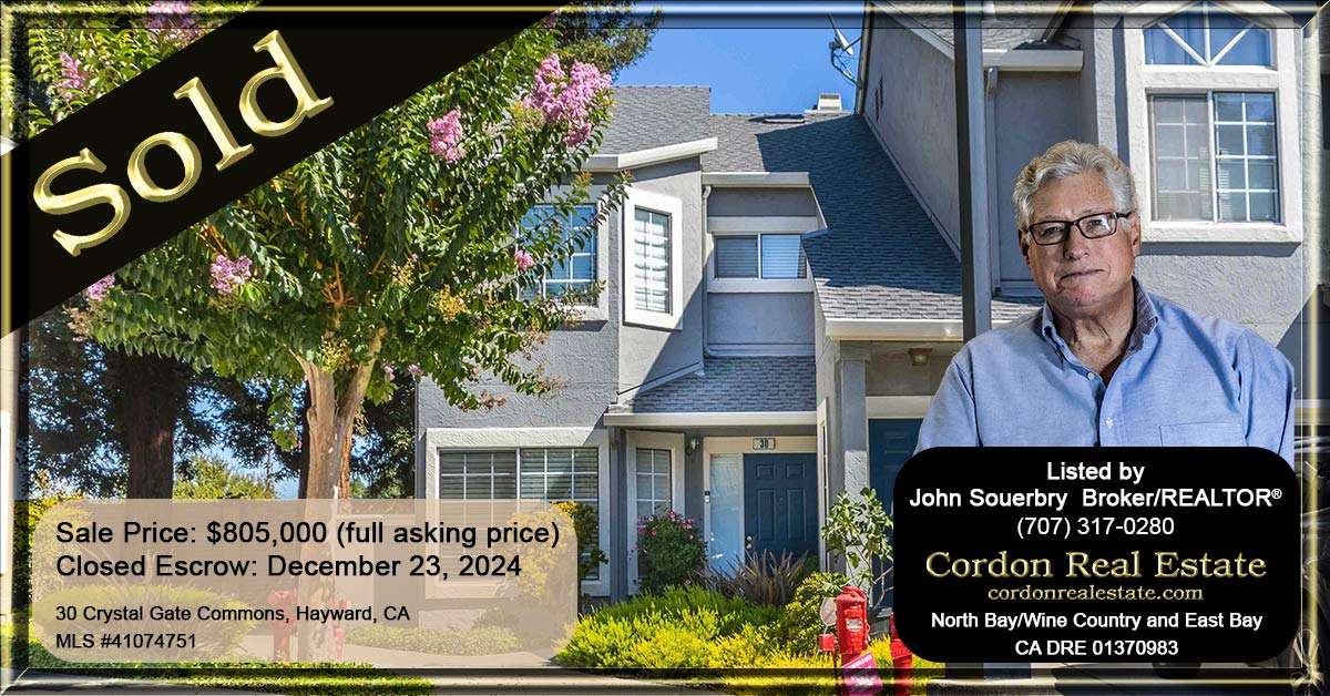 Just Sold in San Francisco Bay Area